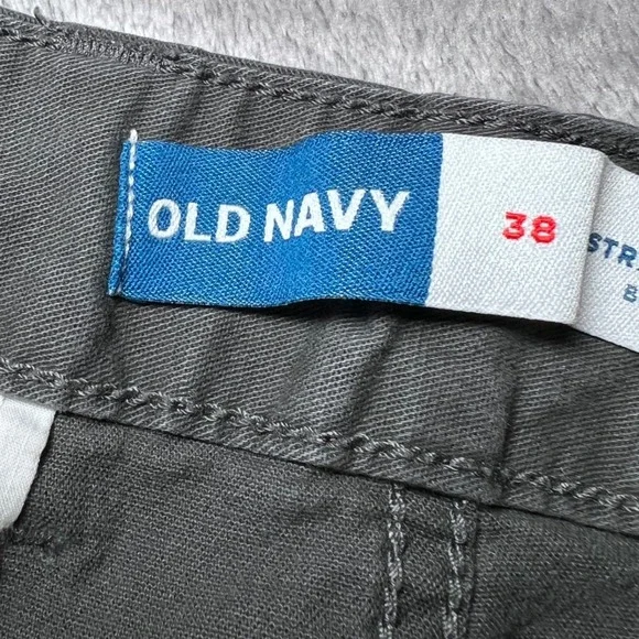 Old Navy Lived In Straight Cargo Shorts Mens 38 Grey Built In Flex Pockets - Picture 5 of 16